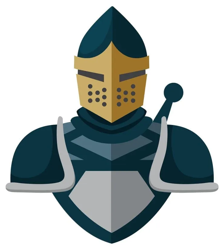 Illustration d’un chevalier en armure